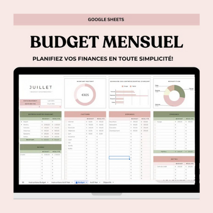 Planificateur de Budget Mensuel – Arkusze Google 