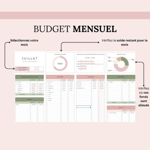 Planificateur de Budget Mensuel – Arkusze Google 