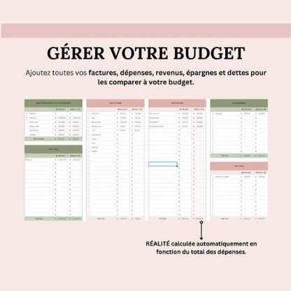 Planificateur de Budget Mensuel – Arkusze Google 