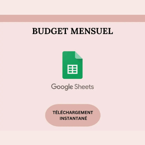 Planificateur de Budget Mensuel - Google Sheets 